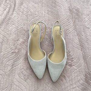 Naturalizer Grey Suede Sling Back Size 8.5